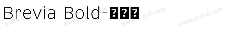 Brevia Bold字体转换